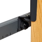 TVS 3695 | tv vloerstandaard | Eikenhoud & staal | 40-77" 4